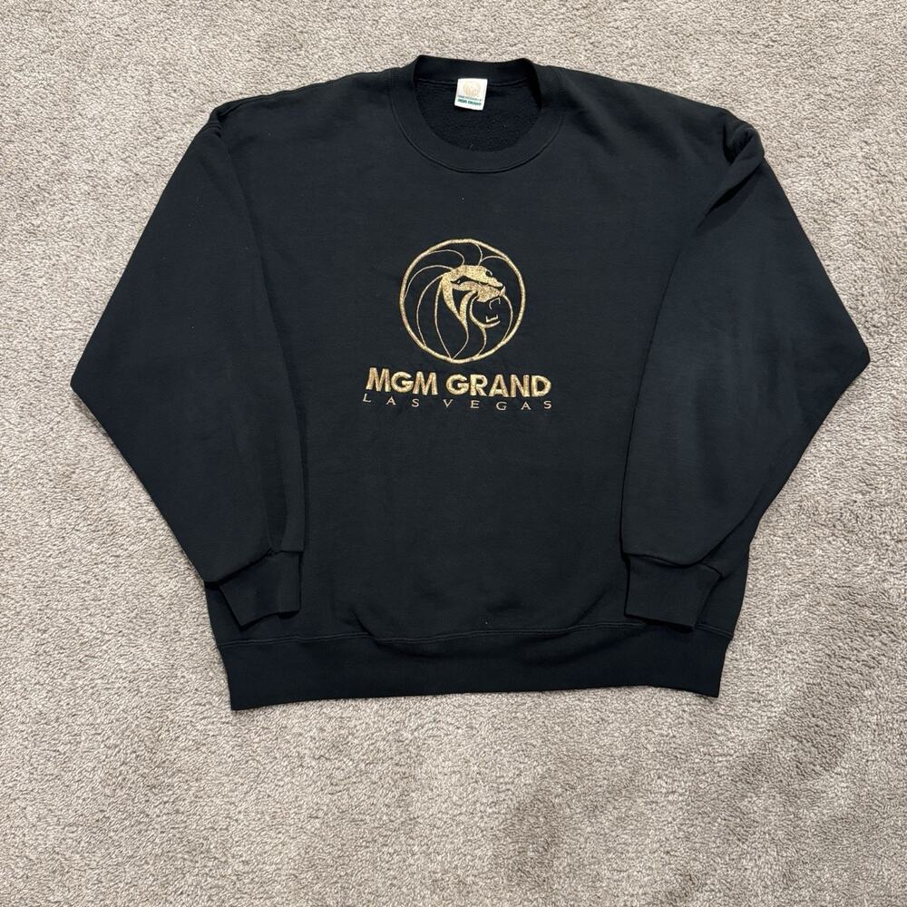 Vintage 1993 MGM Grand Casino Las Vegas Crewneck Sweatshirt Size XXL Pullover